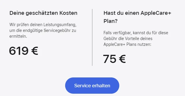 Reparatur der Apple Watch Ultra kostet bis zu 619 Euro