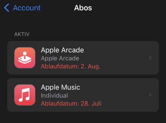 Abo-Übersicht im App Store erhält neues Design