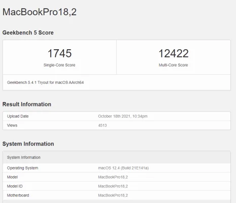 M1 Max schlägt im Geekbench-Test alle Macs mit Intel Core-Prozessor