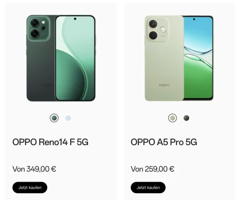 Oppo kehrt mit seinem Online Store nach Deutschland zurück