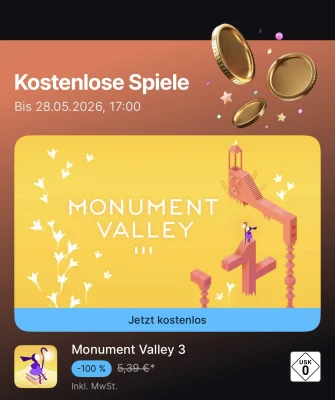„Monument Valley 3“ noch bis morgen kostenlos im mobilen Epic Games Store