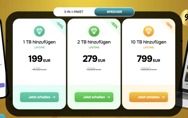 pCloud Lifetime Cloud-Speicher gibt es wieder mit satten Rabatten