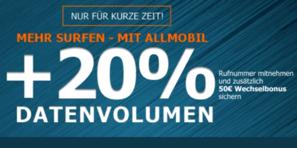 Mehr Daten: 12 GB Allnet-Flat im Vodafone-Netz für effektiv 5,91 € monatlich