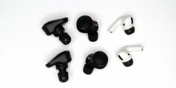 Sony WF-1000XM4 True Wireless Noise Cancelling-Kopfhörer im Vergleich mit AirPods Pro und Sony WF-1000XM3