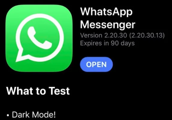 Dunkelmodus für iOS-Version: WhatsApp schon bald mit Dark Mode