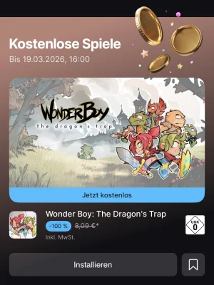 „Wonder Boy: The Dragon's Trap“ gibt es für iOS & iPadOS kostenlos bei Epic