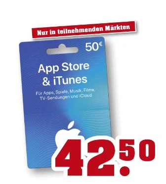Bonusguthaben & günstigere iTunes-Karten bei LIDL, Marktkauf, Edeka & Trinkgut