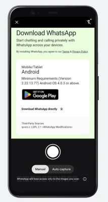 WhatsApp bekommt einen Dokumenten-Scanner