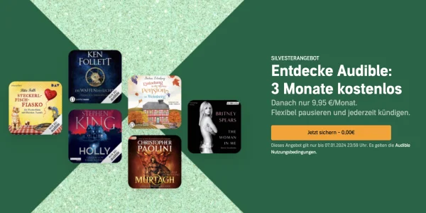 Audible kostenlos: Amazon schenkt euch drei Monate