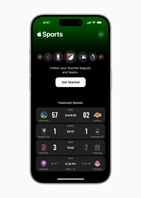 Apple Sports: Apple veröffentlicht kostenlose App für Sportfans