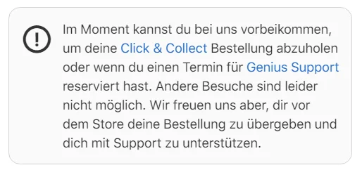 Ab sofort können iPhone & Co via "Click & Collect" im Apple Store abgeholt werden