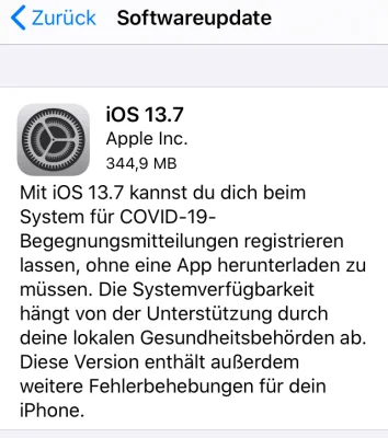 Apple veröffentlicht iOS 13.7 & iPadOS 13.7 mit verbesserten Exposure Notifications