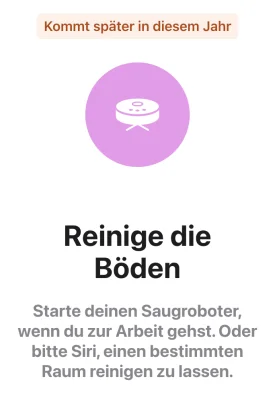 Apple HomeKit: Support für Saugroboter kommt erst im nächsten Jahr