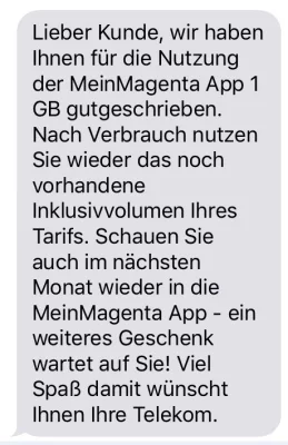 Datenvolumen geschenkt: Telekom-Kunden freuen sich auch 2020 über 1 GB kostenlos