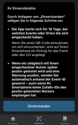 Corona-Warn-App Version 2.0.3 jetzt mit anonymer Check-in-Funktion