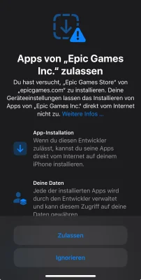 Der Epic Games Store für iOS startet in der EU, Fortnite wieder verfügbar