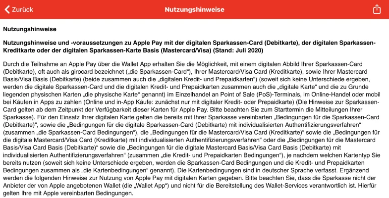 Apple Pay & die Girocard der Sparkasse: Vorerst kein Online-Shopping und weitere Einschränkungen