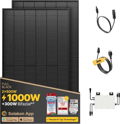 Solakon-Balkonkraftwerk mit WLAN-App im Deal