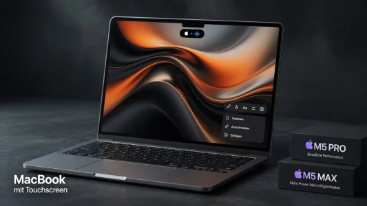 Erstes Touchscreen-MacBook setzt auf M5-Pro- und M5-Max-Chips
