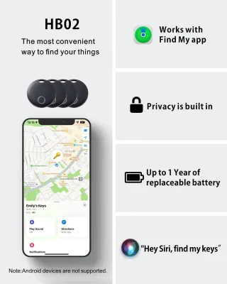 Reyke Smart Tag Pro: Mit "Wo ist?" kompatible Tracker im Viererpack zum Bestpreis bei Amazon