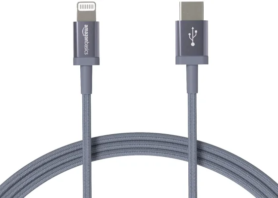 AmazonBasics - USB-C-auf-Lightning-Kabel, geflochtenes Nylon, MFi-zertifiziert