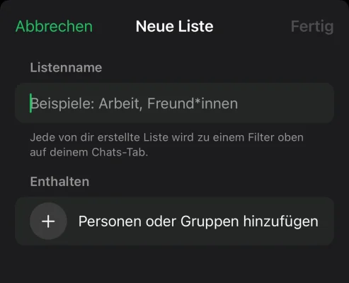 WhatsApp jetzt mit persönlichen Chatlisten & Chat-Entwürfen