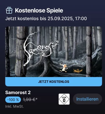 „Samorost 2“ und „Road Redemption“ für iOS & iPadOS kostenlos im mobilen Epic Games Store