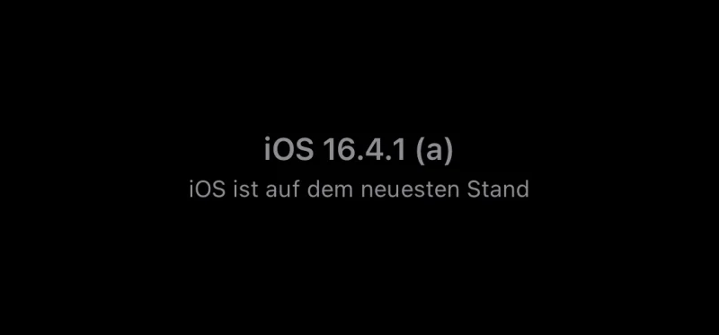 iOS 16.4.1 (a) & iPadOS 16.4.1 (a): Apple veröffentlicht schnelle Sicherheitsmaßnahme