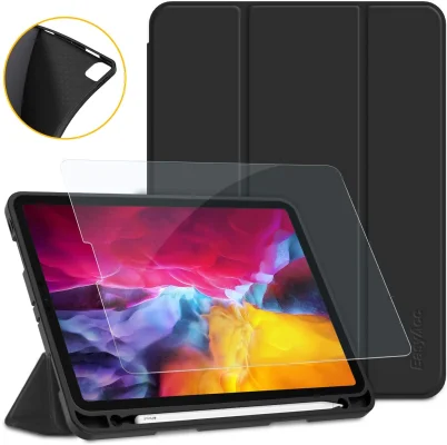 EasyAcc Hülle + Panzerglas Kompatibel mit dem iPad Pro 11 2020