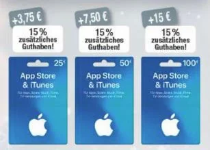 Bonusguthaben für iTunes-Karten: 15 Prozent extra bei Marktkauf, Penny, Edeka & Apple (Update)