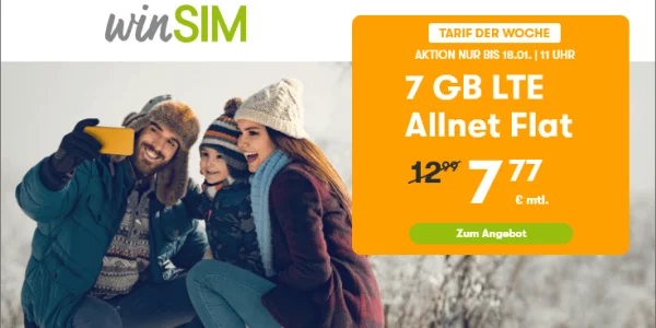 Sim-Only-Deals: 7 GB für 7,77 €; 9 GB für 8,99 € und viele mehr
