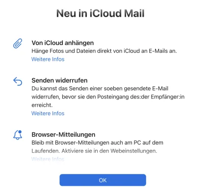iCloud.com jetzt mit neuem Design & neuen Funktionen