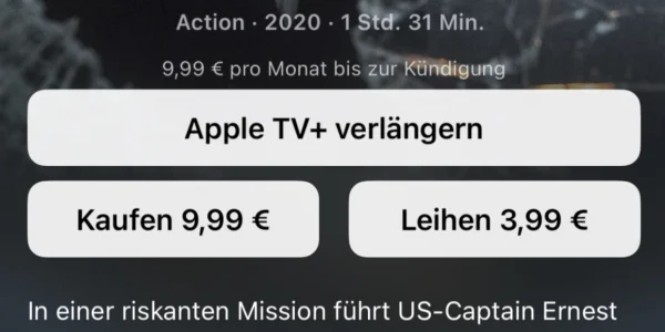 Apple TV+: Ältere Inhalte können jetzt gekauft und ausgeliehen werden