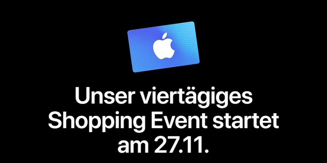 Apple Shopping Event: iTunes-Karte im Wert von bis zu 150 Euro auf qualifizierte Produkte sichern