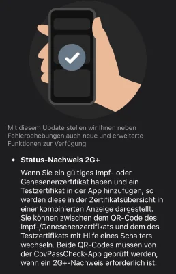2G, 2G+, 3G & 3G+: Neue Version der Corona-Warn-App informiert detailliert über den eigenen Status