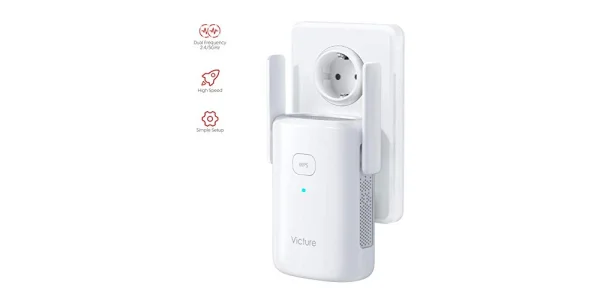 Victure WLAN Verstärker/Repeater bis 1200 Mbit/s als Blitzangebot für 28,89€