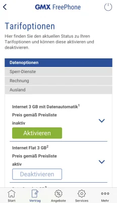 GMX FreePhone: Neukunden müssen alle drei Tage die Mail-App nutzen