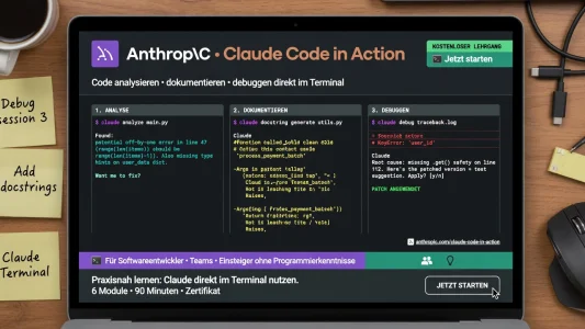Anthropic bietet kostenlosen Claude-Code-Kurs an