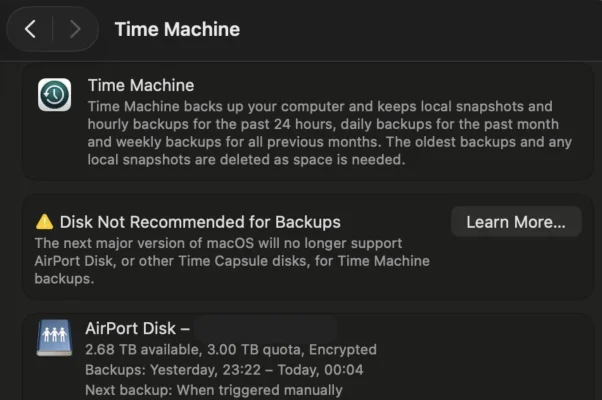 Airport Time Capsule: Apple streicht nächstes Jahr die Backup-Funktion