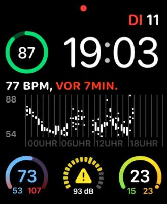 AppleWatch und watchOS 6 - so sieht die neue Geräuschpegel-Funktion aus
