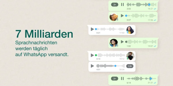 WhatsApp: Entwickler kündigen großes Update für Sprachnachrichten an