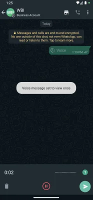 WhatsApp bald mit Einmal-Funktion für Sprachnachrichten