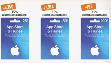Bonusguthaben für iTunes-Karten: Bis zu 20% extra bei Kaufland & 15% zusätzlich bei Edeka (Update: 15% auch bei Amazon)