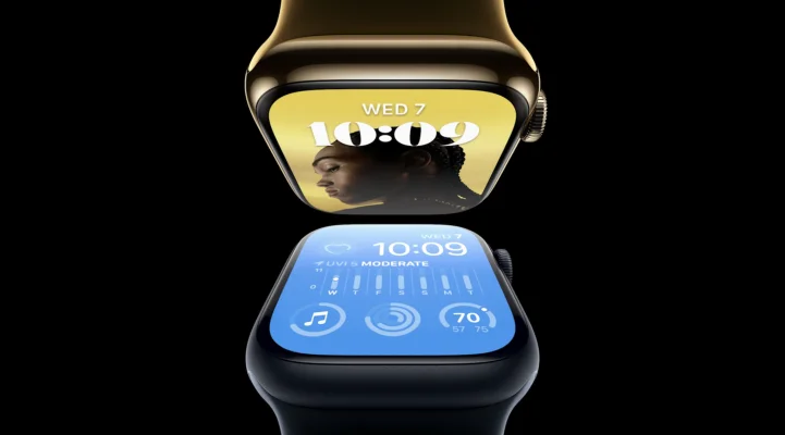 Apple zeigt die Apple Watch Series 8 mit Temperatursensor