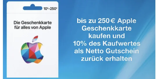Netto: Apple Gift Card kaufen und Einkaufsgutschein erhalten