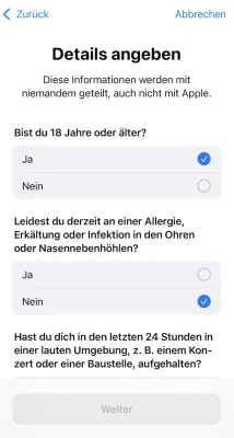 iOS Praxistipp: So funktioniert der Hörtest mit iOS 18.1 & den AirPods Pro 2