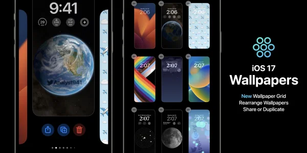 iOS 17 hat angeblich Rasteransicht für Hintergrundbilder an Bord