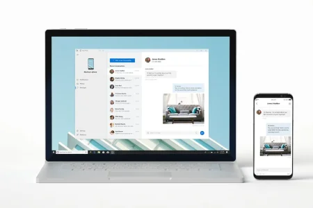 Neue Microsoft App Your Phone bringt iMessage auf den Windows-PC
