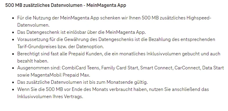 Die Telekom verschenkt im Juli wieder 500 MB Datenvolumen