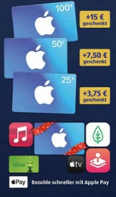 Bonusguthaben für iTunes-Karten: 15% extra bei Saturn, Aldi Nord & Aldi Süd